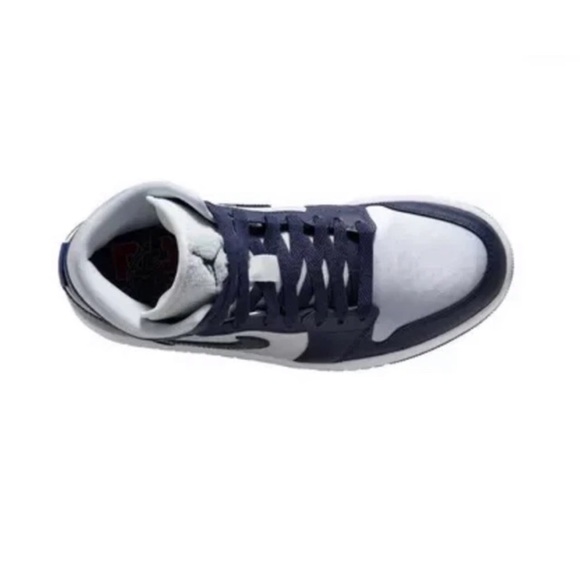 Nike Jordan Golf Shoes High Tops Jordan 1 High OG Navy Metallic Silver main image 6